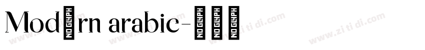 Modern arabic字体转换 Modern arabic字体转换